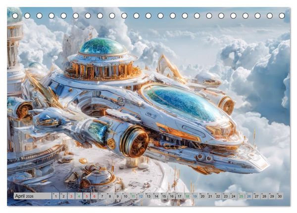 Produktbild: Science-Fiction Erlebnisse - Fantastische Welten (Tischkalender 2026 DIN A5 quer), CALVENDO Monatskalender