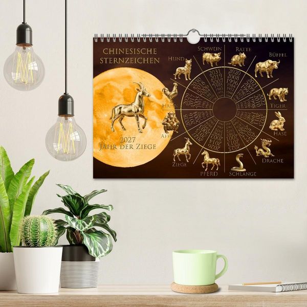 Produktbild: Chinesische Sternzeichen (Wandkalender 2027 DIN A4 quer), CALVENDO Monatskalender