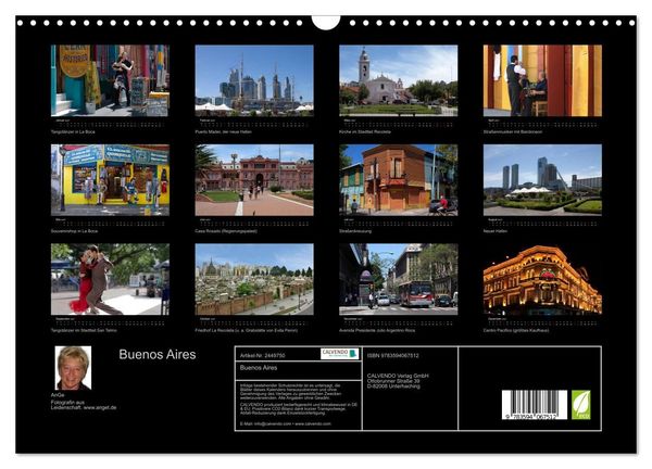 Produktbild: Buenos Aires (Wandkalender 2027 DIN A3 quer), CALVENDO Monatskalender