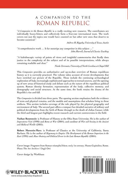 Produktbild: A Companion to the Roman Republic