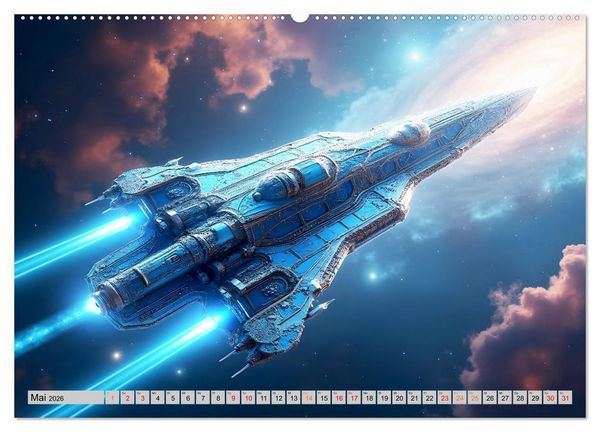 Produktbild: Kosmische Extravaganz (Wandkalender 2026 DIN A2 quer), CALVENDO Monatskalender