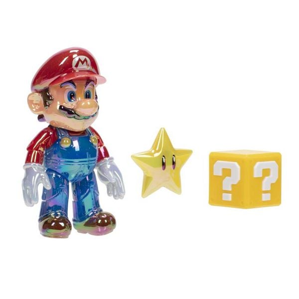 Produktbild: Nintendo Super Mario Figur Mario w/ Star in Sammlerbox, 10 cm