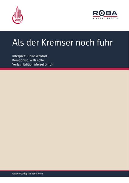 Produktbild: Als der Kremser noch fuhr