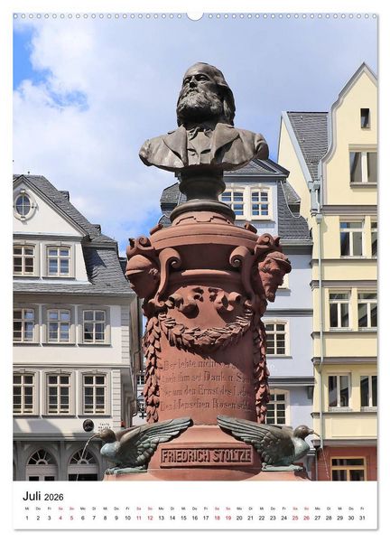 Produktbild: Frankfurt am Main vom Frankfurter Taxifahrer Petrus Bodenstaff (Wandkalender 2026 DIN A2 hoch), CALVENDO Monatskalender