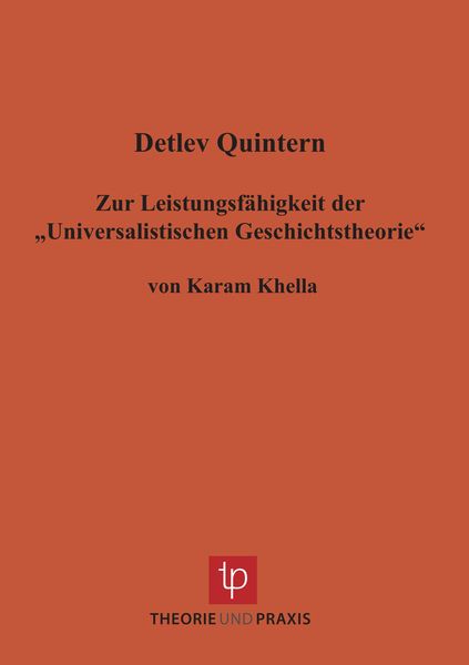 Produktbild: Zur Leistungsf&auml;higkeit der &bdquo;Universalistischen Geschichtstheorie&ldquo;