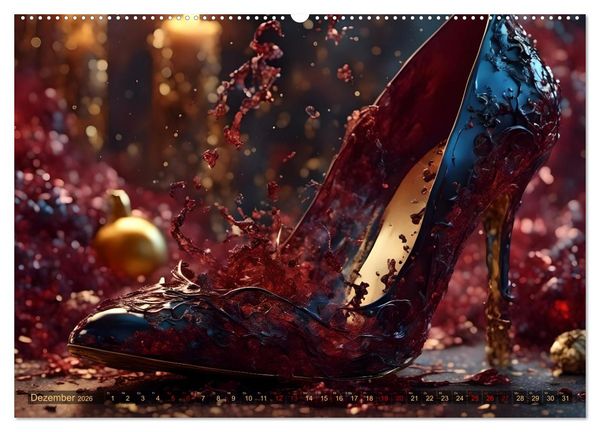 Produktbild: High Heels in Szene gesetzt (hochwertiger Premium Wandkalender 2026 DIN A2 quer), Kunstdruck in Hochglanz
