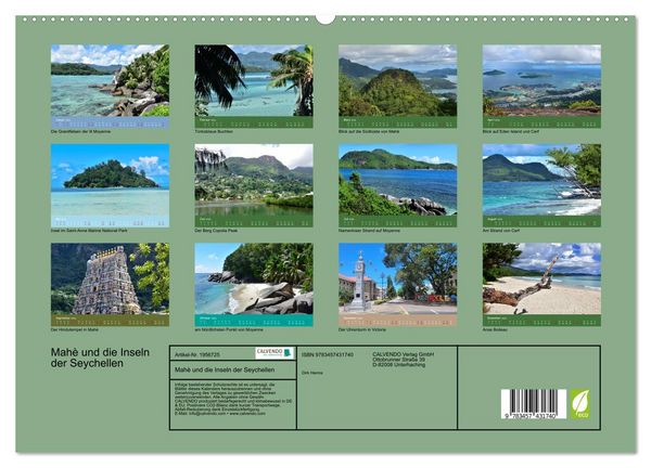 Produktbild: Mah&egrave; und die Inseln der Seychellen (hochwertiger Premium Wandkalender 2026 DIN A2 quer), Kunstdruck in Hochglanz