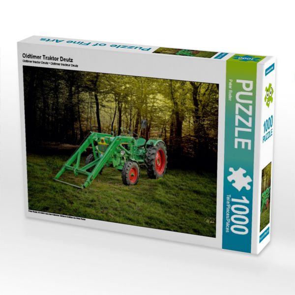 CALVENDO Puzzle Oldtimer Traktor Deutz | 1000 Teile Lege-Größe 64x48cm Foto-Puzzle für glückliche Stunden
