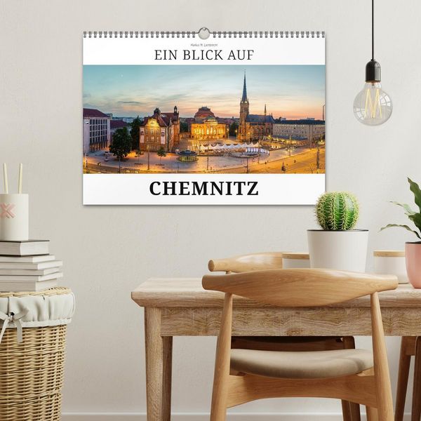 Produktbild: Ein Blick auf Chemnitz in Farbe (Wandkalender 2027 DIN A3 quer), CALVENDO Monatskalender