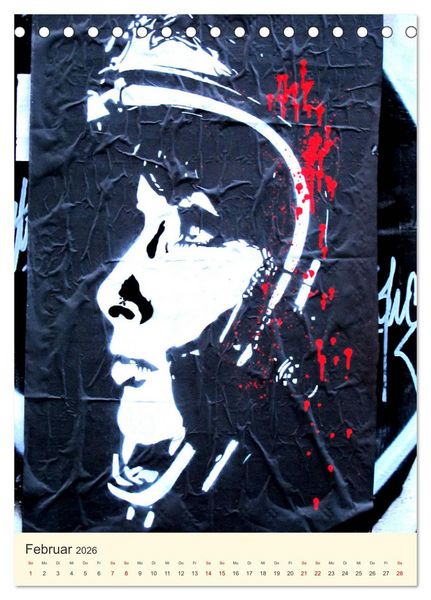 Produktbild: Famous Women in StreetArt (Tischkalender 2026 DIN A5 hoch), CALVENDO Monatskalender