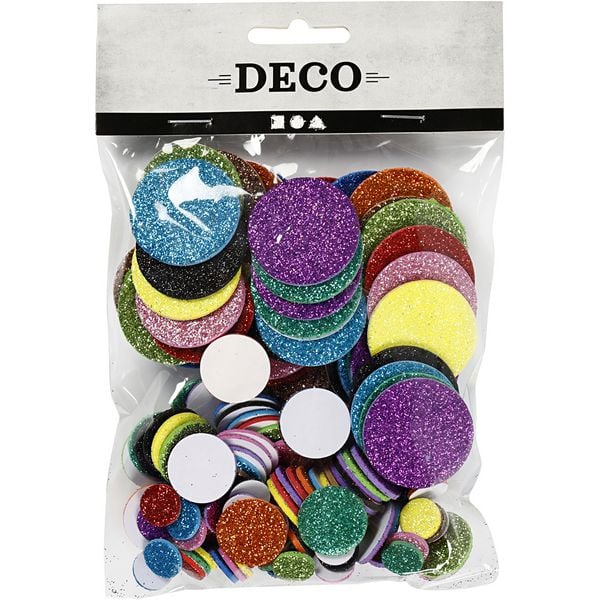 Produktbild: Creativ Company Moosgummikreise, D 12+20+32 mm, 150 sortiert