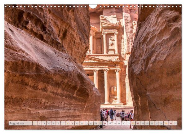 Produktbild: Jordanien - Wadis - W&uuml;ste - Weltwunder (Wandkalender 2026 DIN A3 quer), CALVENDO Monatskalender