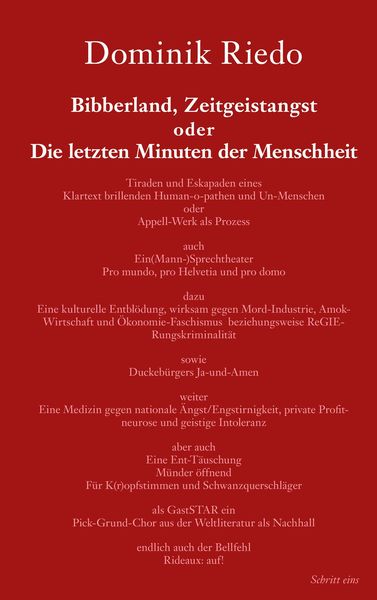 Produktbild: Bibberland, Zeitgeistangst oder Die letzten Minuten der Menschheit