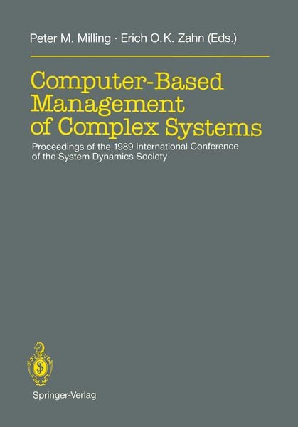 Produktbild: Computer-Based Management of Complex Systems
