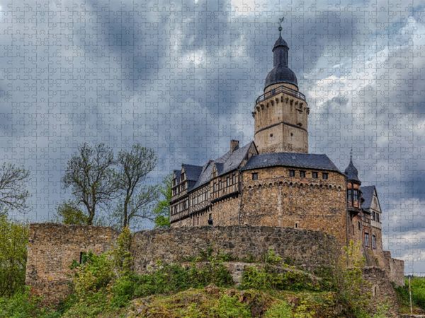 Produktbild: CALVENDO Puzzle Burg Falkenstein | 1000 Teile Lege-Gr&ouml;&szlig;e 64x48cm Foto-Puzzle f&uuml;r gl&uuml;ckliche Stunden