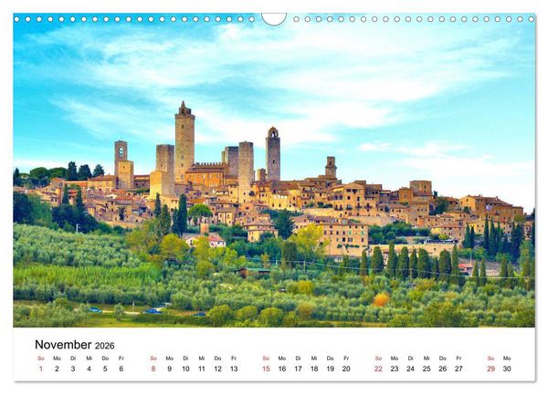Produktbild: Toskana - Immer eine Reise wert (Wandkalender 2026 DIN A3 quer), CALVENDO Monatskalender