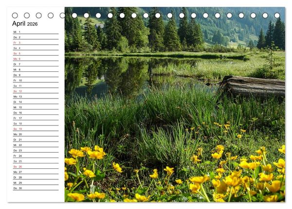 Produktbild: &Ouml;sterreich. Gr&uuml;&szlig;e vom Land der Berge und Seen (Tischkalender 2026 DIN A5 quer), CALVENDO Monatskalender