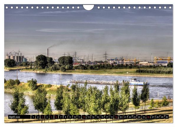 Produktbild: Duisburg am Rhein - R(h)einblicke (Wandkalender 2026 DIN A4 quer), CALVENDO Monatskalender