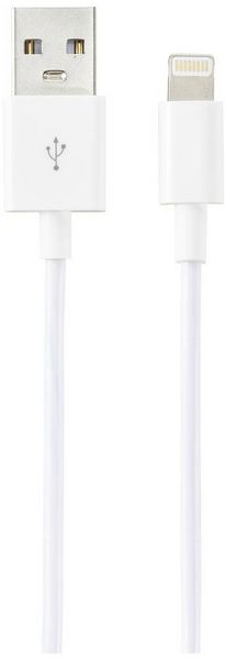 Produktbild: Renkforce USB-Kabel USB 2.0 USB-A Stecker, Apple Lightning Stecker 3.00 m Wei&szlig; (frosted) RF-5724088