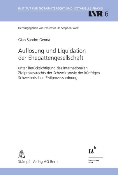 Produktbild: Aufl&ouml;sung und Liquidation der Ehegattengesellschaft