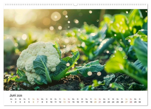 Produktbild: Gem&uuml;se f&uuml;r Gourmets (hochwertiger Premium Wandkalender 2026 DIN A2 quer), Kunstdruck in Hochglanz