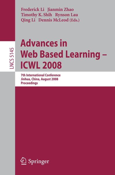 Produktbild: Advances in Web Based Learning - ICWL 2008