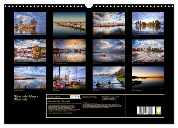 Produktbild: Steinhuder Meer - Steinhude (Wandkalender 2026 DIN A3 quer), CALVENDO Monatskalender