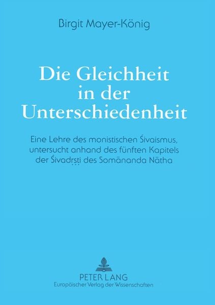 Produktbild: Die Gleichheit in der Unterschiedenheit