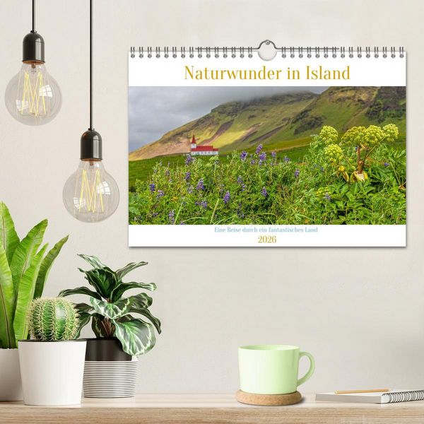Produktbild: Naturwunder in Island (Wandkalender 2026 DIN A4 quer), CALVENDO Monatskalender