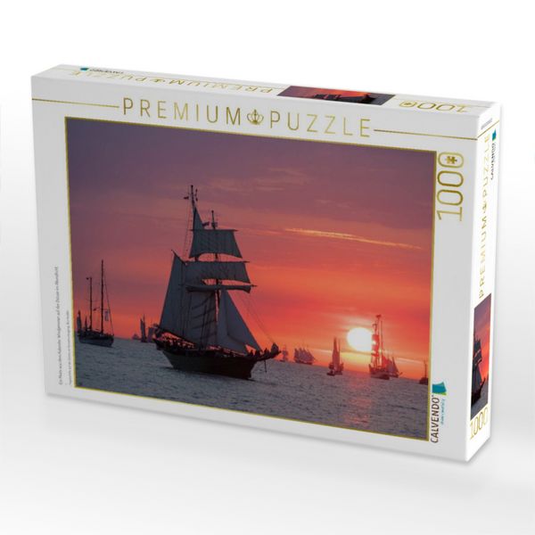 Produktbild: CALVENDO Puzzle Ein Motiv aus dem Kalender Windjammer auf der Ostsee im Abendlicht | 1000 Teile Lege-Gr&ouml;&szlig;e 64x48cm Foto-Puzzle f&uuml;r gl&uuml;ckliche Stunden