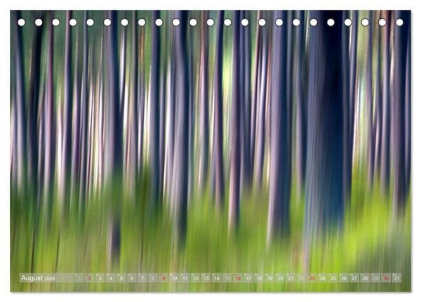 Produktbild: Atelier Wald - gemalt mit Licht (Tischkalender 2026 DIN A5 quer), CALVENDO Monatskalender