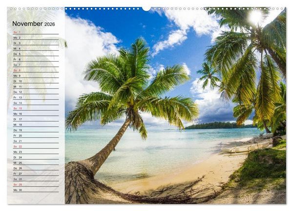Produktbild: S&uuml;dseetr&auml;ume. Paradiese im Pazifik (hochwertiger Premium Wandkalender 2026 DIN A2 quer), Kunstdruck in Hochglanz