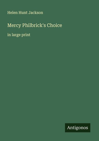 Produktbild: Mercy Philbrick's Choice