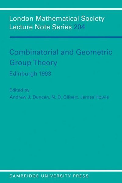 Produktbild: Combinatorial and Geometric Group Theory, Edinburgh 1993