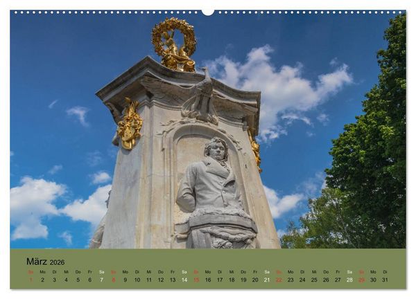 Produktbild: Gro&szlig;er Tiergarten Berlin - Von Dichtern und Komponisten (Wandkalender 2026 DIN A2 quer), CALVENDO Monatskalender