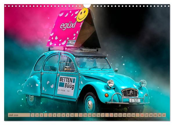 Produktbild: Die Ente - Citro&euml;n 2CV (Wandkalender 2026 DIN A3 quer), CALVENDO Monatskalender