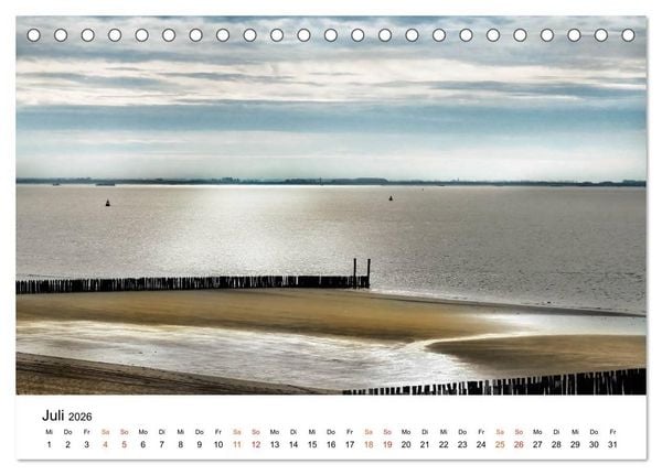 Produktbild: Wieder an der Nordsee (Tischkalender 2026 DIN A5 quer), CALVENDO Monatskalender