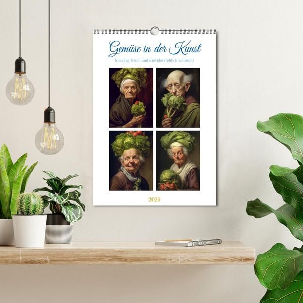 Produktbild: Gem&uuml;se in der Kunst (Wandkalender 2026 DIN A3 hoch), CALVENDO Monatskalender