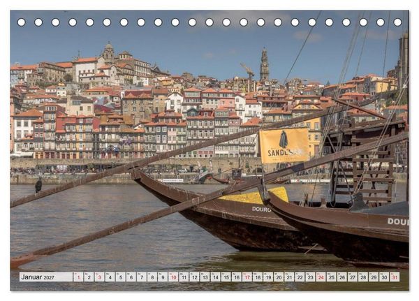 Produktbild: Porto Magisch - Am Ufer des Douro (Tischkalender 2027 DIN A5 quer), CALVENDO Monatskalender