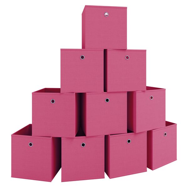 Produktbild: 10er Set Faltbox Klappbox Aufbewahrungsbox Boxas
