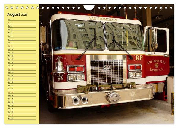 Produktbild: Die Feuerwehr. U.S. Firefighter im Einsatz (Wandkalender 2026 DIN A4 quer), CALVENDO Monatskalender