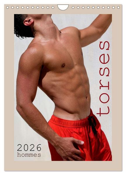 Produktbild: Torses - Hommes (Calendrier mural 2026 DIN A4 horizontal), CALVENDO calendrier mensuel
