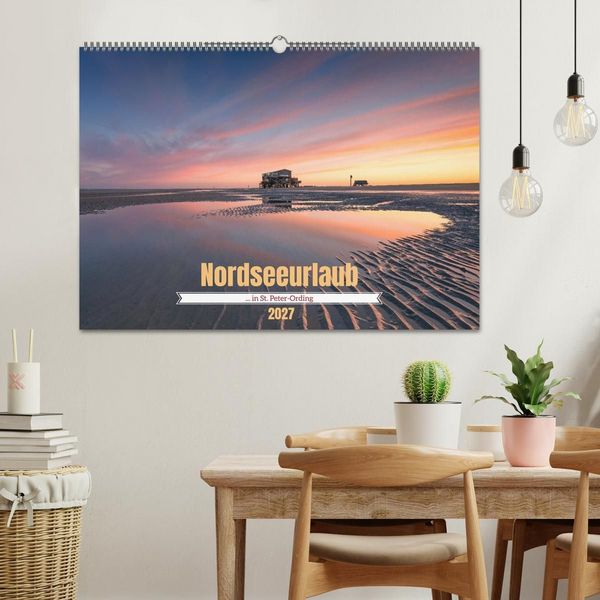 Produktbild: Nordseeurlaub in St. Peter-Ording (Wandkalender 2027 DIN A2 quer), CALVENDO Monatskalender