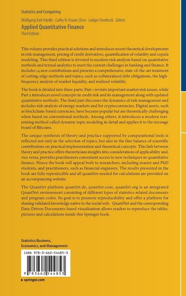 Produktbild: Applied Quantitative Finance