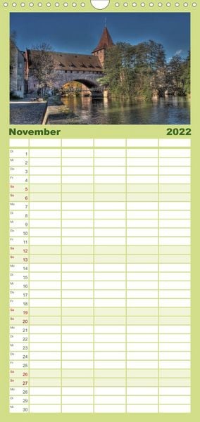 Produktbild: Familienplaner Meine Stadt N&uuml;rnberg (Wandkalender 2022 , 21 cm x 45 cm, hoch)