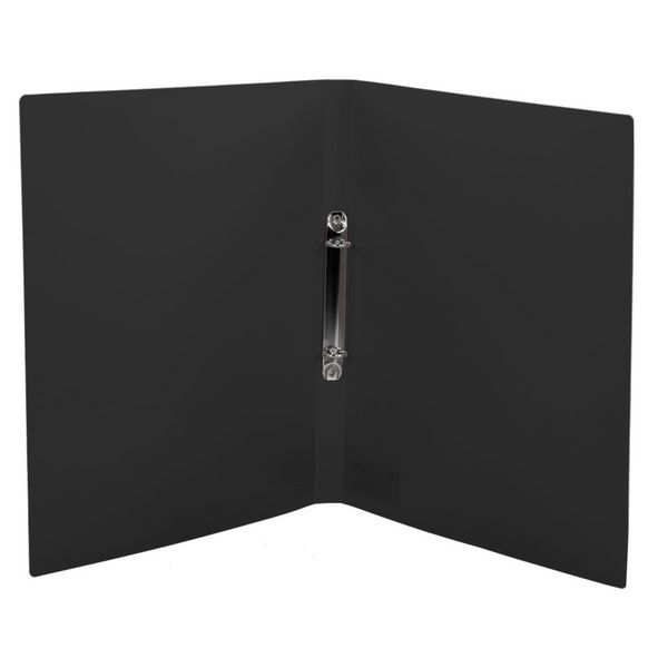 Produktbild: Idena Ringbuch aus Kunststoff 2 Ringe schwarz DIN A4 R&uuml;ckenbreite 2cm