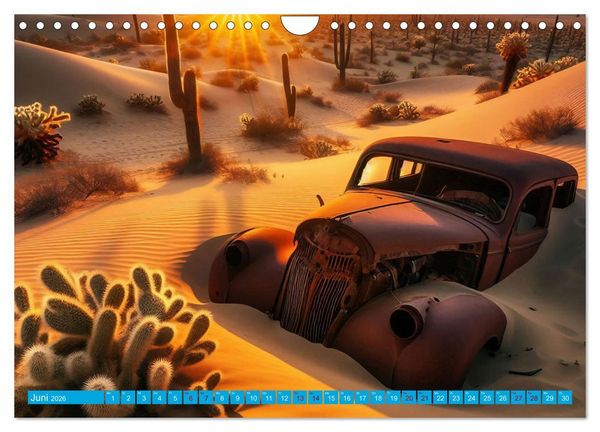 Produktbild: Oldtimer im W&uuml;stensand (Wandkalender 2026 DIN A4 quer), CALVENDO Monatskalender