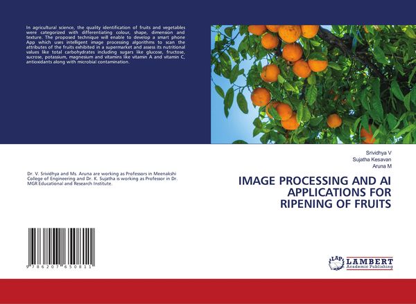 Produktbild: Image Processing and Ai Applications For Ripening Of Fruits