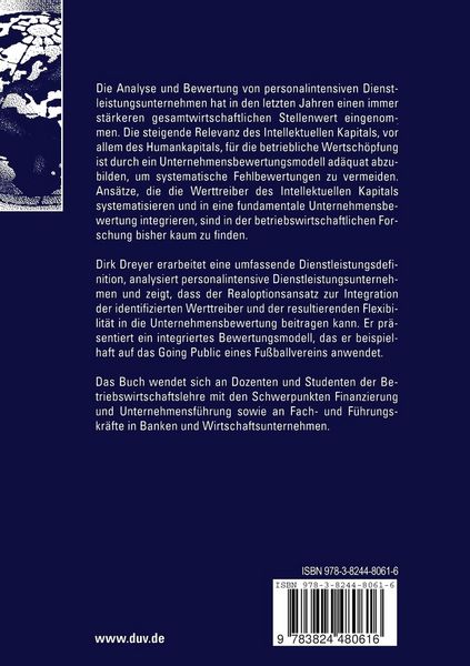 Produktbild: Bewertung personalintensiver Dienstleistungsunternehmen