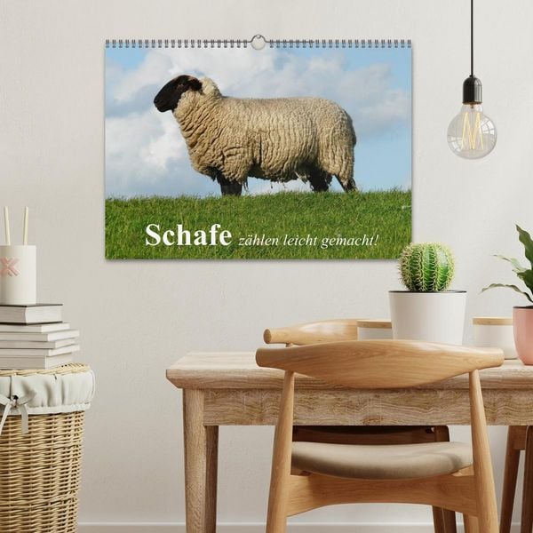 Produktbild: Schafe z&auml;hlen leicht gemacht! (Wandkalender 2026 DIN A3 quer), CALVENDO Monatskalender